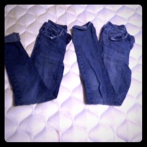 Two pairs of jeans . New conditiom worn only once.